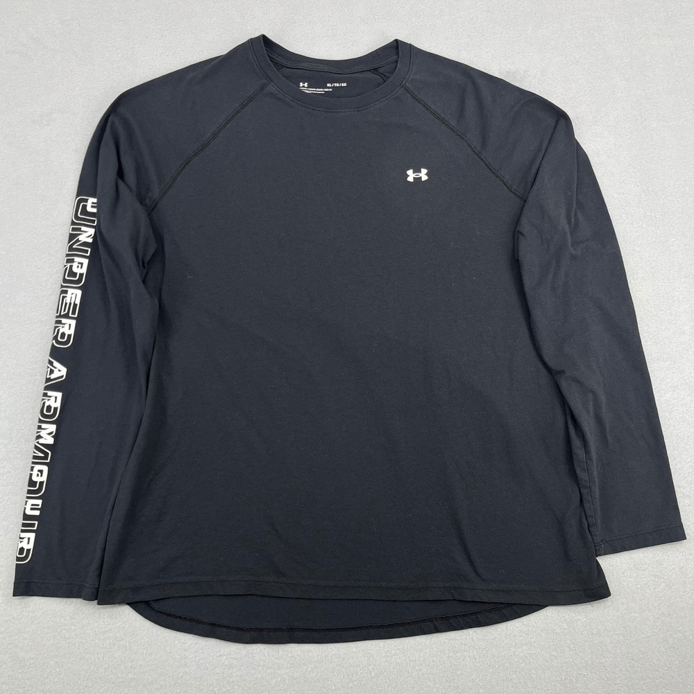 Under Armour Womens XL‎ Black Long Sleeve Performance Shirt Loose Fit